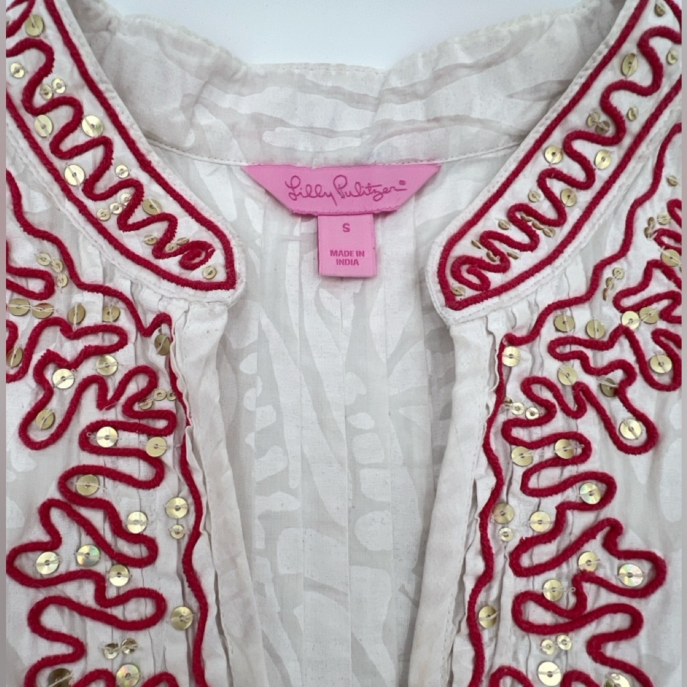LILLY PULITZER - Sarasota Tunic Top Size Small - Picture 5 of 11